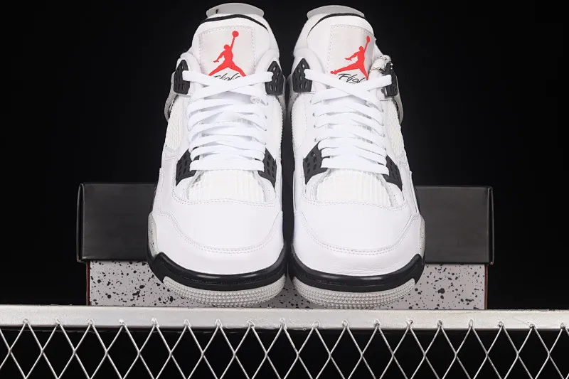 All categories Air Jordan Jordan series basketball shoes Air Jordan 4 foreign trade version Air Jordan 4 Retro "White Cement" AJ4 Joe 4 white cement white gray 840606-192
